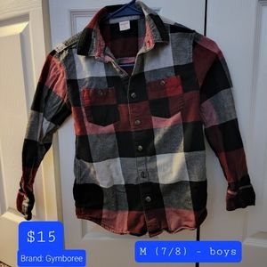 Boys fleece button up